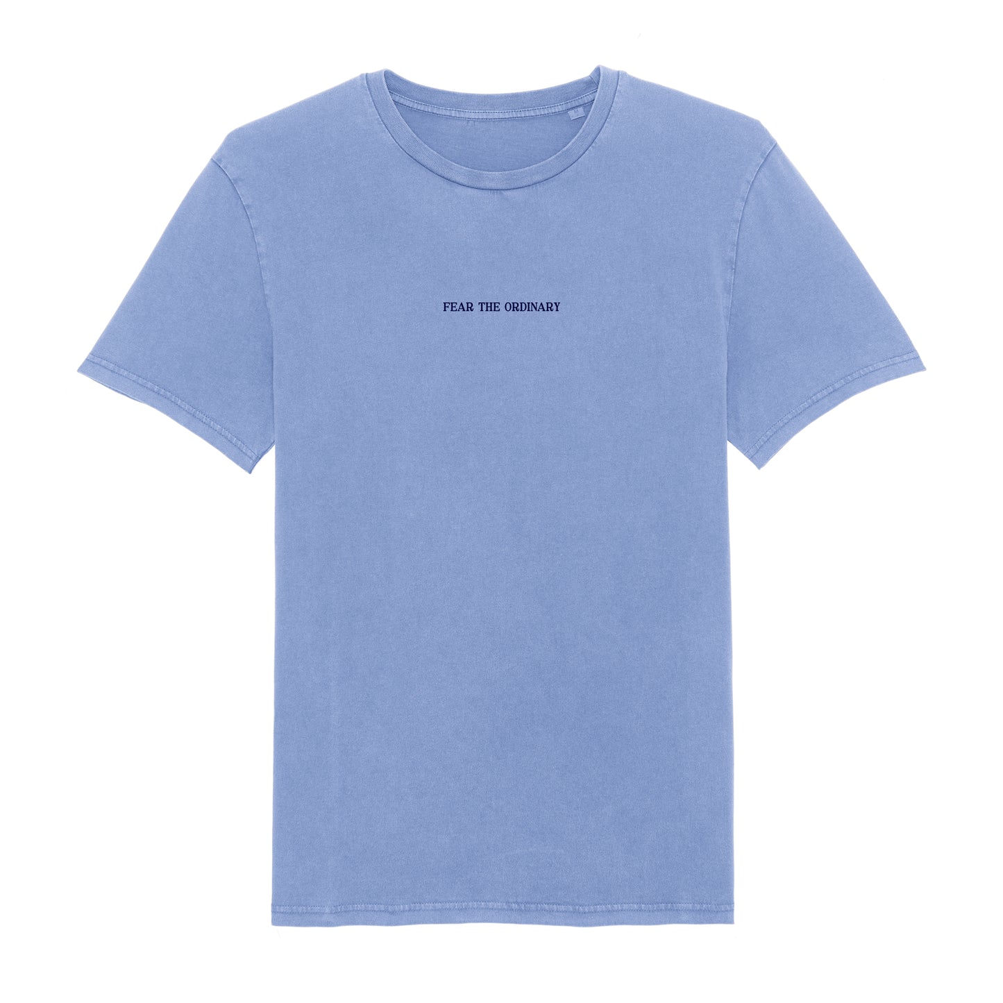 Embroidery Logo Washed Tee Baby Blue