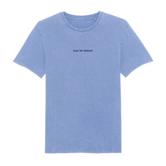 Embroidery Logo Washed Tee Baby Blue