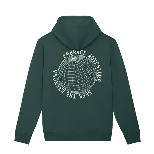 Embrace Adventure Hoodie Dark Green