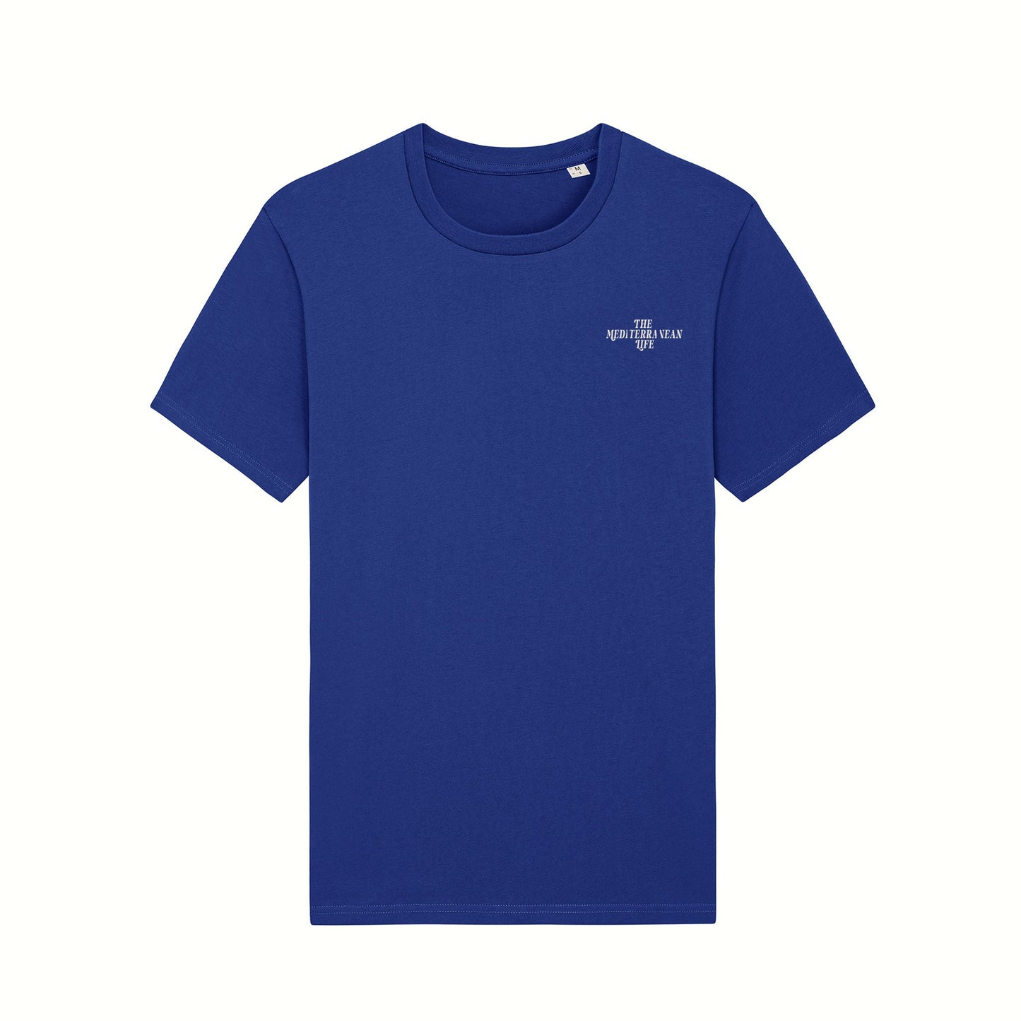 Fear The Ordinary sea blue premium organic cotton t-shirt with white adventure inspired front print.